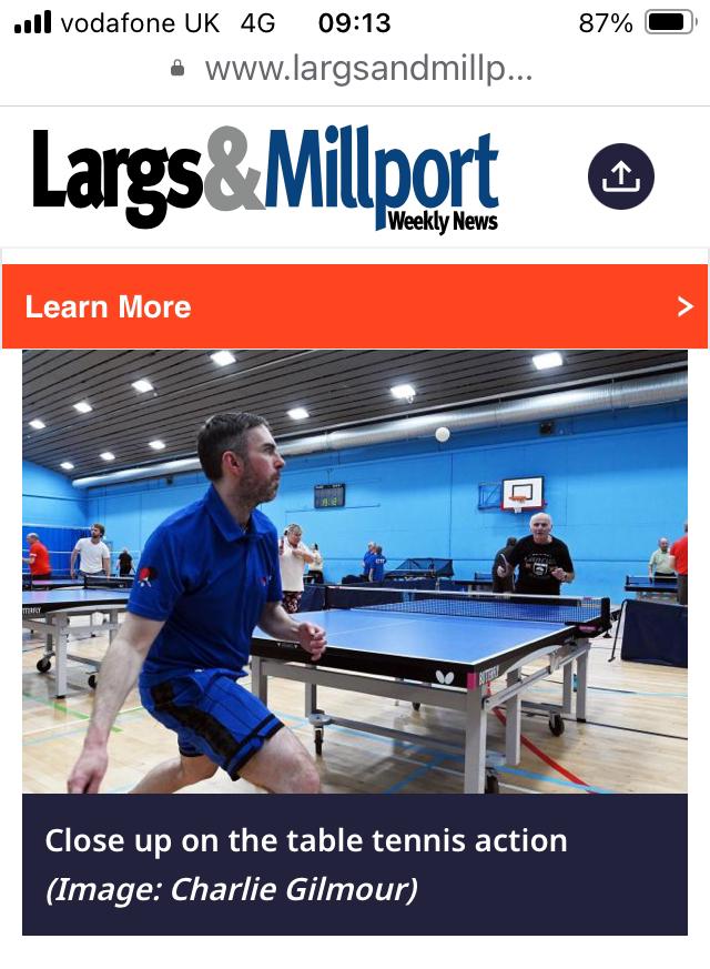 Largs Table Tennis Club